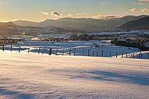 Altopiano di Asiago, nelle Prealpi Venete, in veste invernale