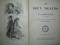 Frontispice et page de titre pour Les Deux Nigauds (1863, r��d. 1925)