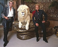 Les dompteurs germano-américains Siegfried et Roy.