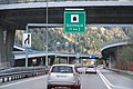 Nördliche Einfahrt in den Gotthardtunnel