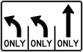 R3-H8ce Lane Use Control Sign (L-L-T)