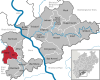 Lage der Gemeinde Swisttal im Rhein-Sieg-Kreis