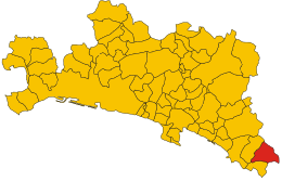 Castiglione Chiavarese – Mappa