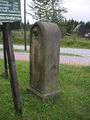 Stationsstein als Kilometerstein im OT Steinbach