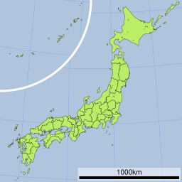 天竜峡の位置（日本内）