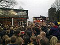 De Oude Markt vol met belangstellenden.