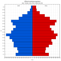 Věková struktura obyvatel obce Chodov roku 2011