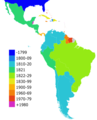 Fechas de Independencia de Latinoamérica