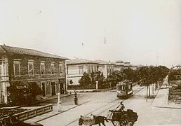 Tram in Viale Giovanni Pisano