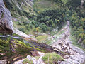 Tiefblick, bei Niedrigwasser im Oktober