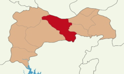 Erzincan ilindeki yeri