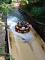 Fin du toboggan du spinning raft L'Oxygénarium.