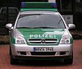 Streifenwagen Opel Vectra in alter gr�n-silberner Farbgebung