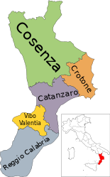 Calabria – Mappa