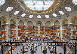 Biblioth�que nationale de France, Salle ovale du site Richelieu.