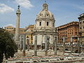 La Basilica Ulpia e la Colonna di Traiano visti da sud.