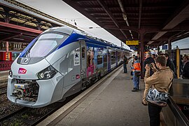 R�giolis aux couleurs de l'Alsace produit dans l'usine Alstom de Reichshoffen.