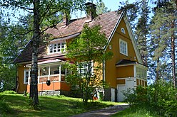 A traditional Finnish house from the beginning of 20th century in Jyv�skyl�