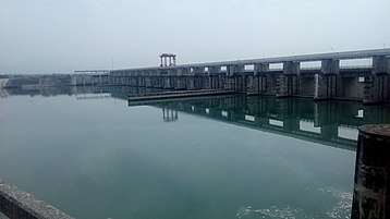 Pemandangan Yamuna dari Rentetan Hathni Kund