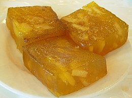 Pastel de castaña de agua