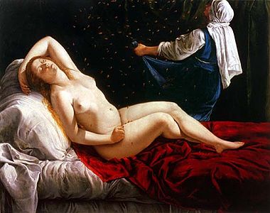 Artemisia Gentileschi, Danaé (vers 1612), musée d'Art de Saint-Louis.