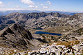 Innsjøen Bucura, Sør-Karpatene i Romania.