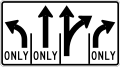 R3-H8dq Lane Use Control Sign (L-T-TR-R)