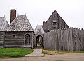 Maison construite sous Champlain à Port-Royal (Reconstitution)