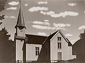 Laudal kirke, tre (1826), foto: Thomhav (1900) /Riksantikvaren