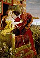 Ford Madox Brown, scena balconului din Romeo şi Julieta