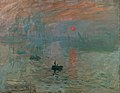 Impresi�n, sol naciente, de Claude Monet, 1872 (�leo sobre lienzo, 48 � 63 cm).