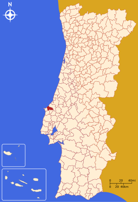 Localização de Óbidos