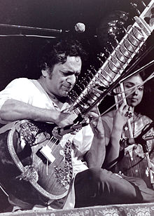 Ravi Shankar à Woodstock el 1969.