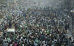 La « longue marche » lancée par Nawaz Sharif à Lahore, le 15 mars 2009.