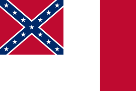 Tercera bandera nacional �Bandera manchada de sangre� (4 de marzo de 1865)