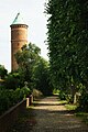 Kløften - een park in Haderslev met een watertoren.