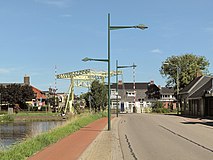 Zicht op brug de Gele Klap