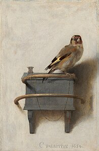 Pentraĵo de Kardelo Carel Fabritius (1622-1654)