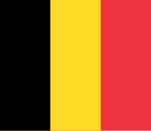 The flag of Belgium