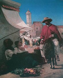 Xena tas-suq fil-Plaza Sindku, Caracas, 1854 Camille Pissarro (1830-1903) Post mhux magħruf