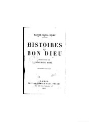 Rainer Maria Rilke, Histoires du Bon Dieu, 1927 ���