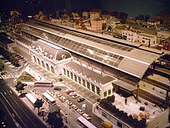 Reconstitution au musée du train miniature, de la gare des Brotteaux au moment de sa fermeture