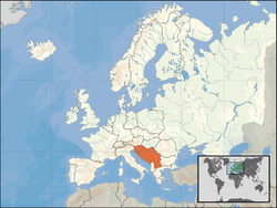 Location of Socialist Federal Republic of Yugoslavia