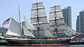 Le trois-m�ts barque Star of India du mus�e maritime de San Diego.