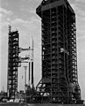 Tour d'assemblage et tour ombilicale de l'aire de lancement 36 B de Cap Canaveral (1973)