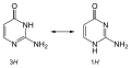 Cytosin (3H-tautomer) a (1H-tautomer)