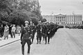 Germanske SS Norge paraderer ved Slottet 3. juni 1944 Foto: NTBs krigsarkiv, Riksarkivet