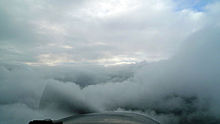 Vue complètement bouchée par des nuages