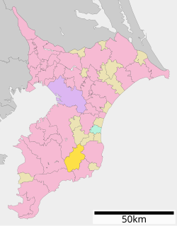 大多喜町位置図