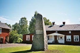 Geburtshaus von John Ericsson mit Gedenkstein